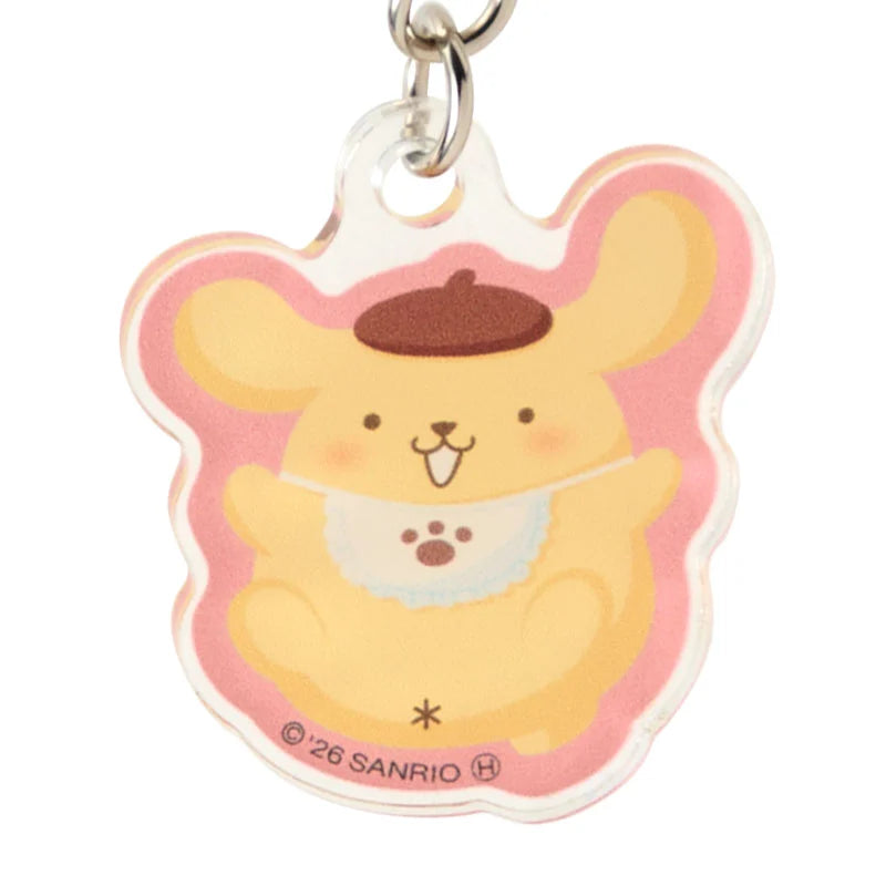 Sanrio Pompompurin Triple acrylic keychain