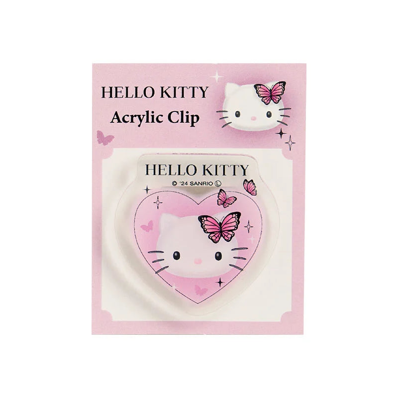 Sanrio Hello Kitty Acrylic clip (monotone)