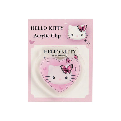 Sanrio Hello Kitty Acrylic clip (monotone)