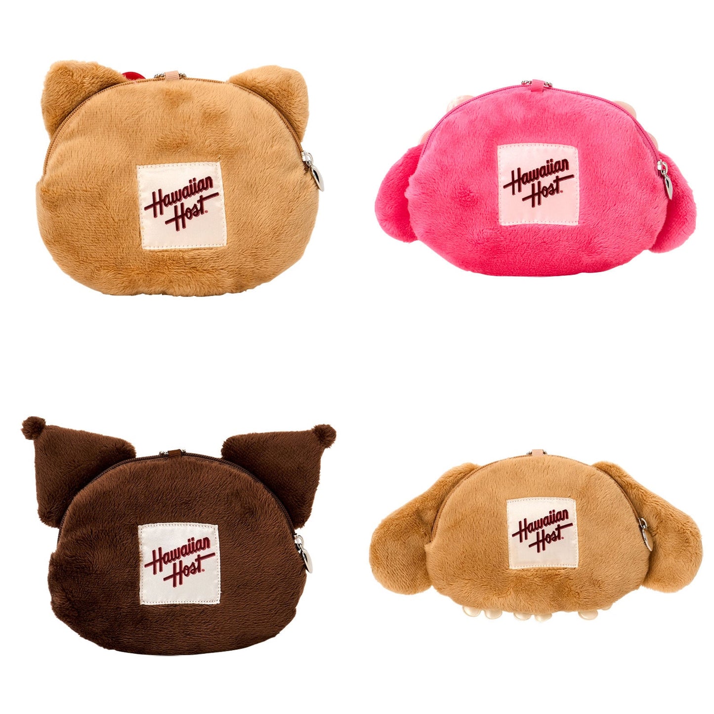 Sanrio Characters Hawaiian Host Face Shaped Pouch