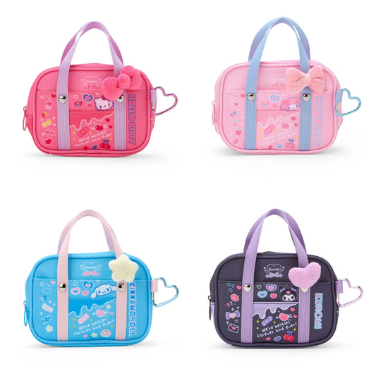 Sanrio School Bag Style mini pouch (#Sanrio Gakuen Kirameki Club)