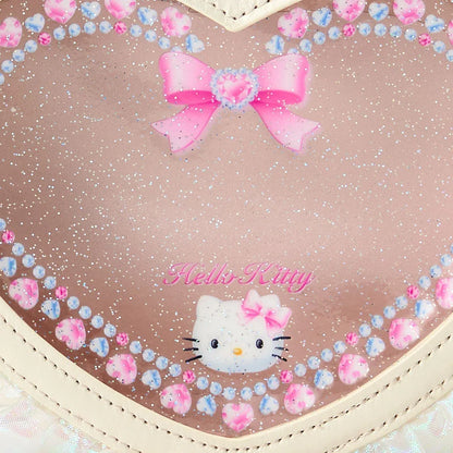 Sanrio Heart-shaped clear pouch (ballet core)