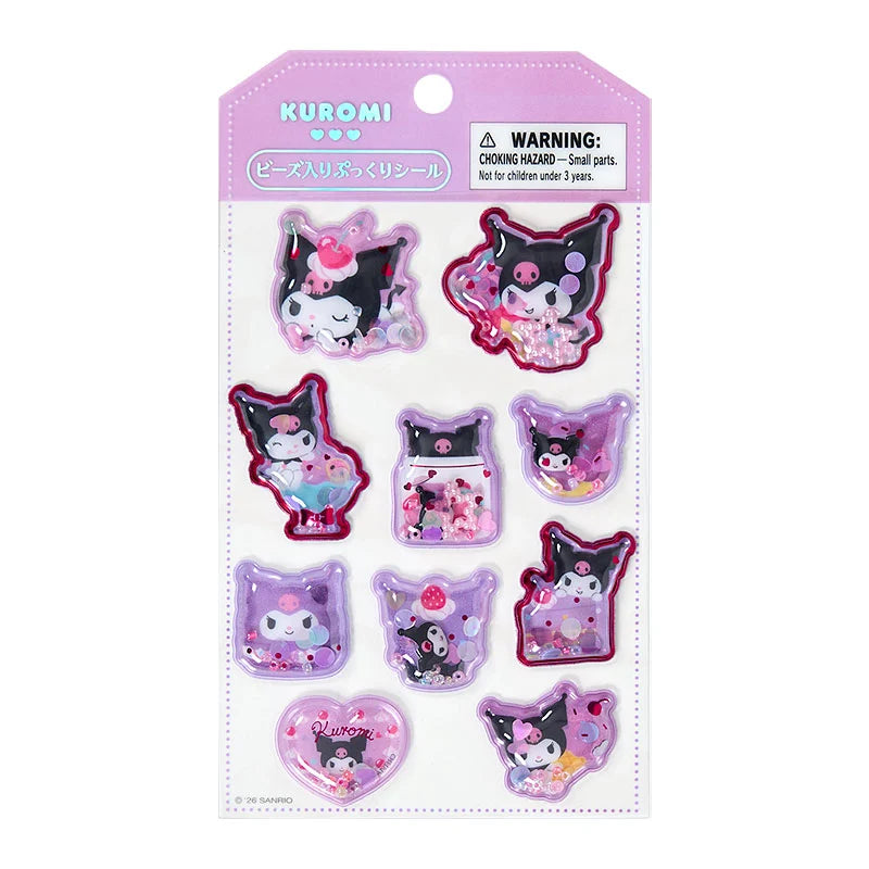 Sanrio Plump Sticker with beads (Character sticker friend)