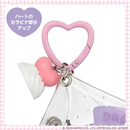 Sanrio multi-pouch with whipped cream charm (Dreamy Sweet Ghost House)