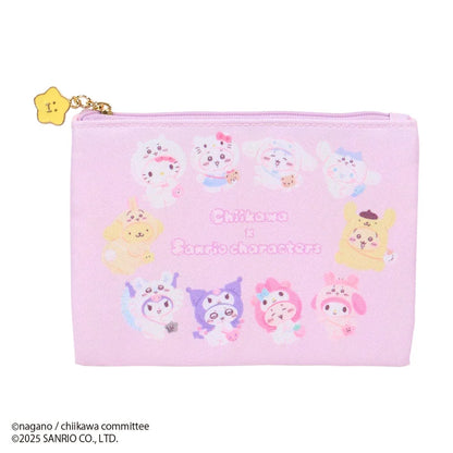 Sanrio Characters Chiikawa Flat Pouch Set of 2