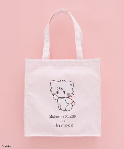 [Limited] Maison de FLEUR x Mikko Illustrations「Lil ala mode」 Square tote bag
