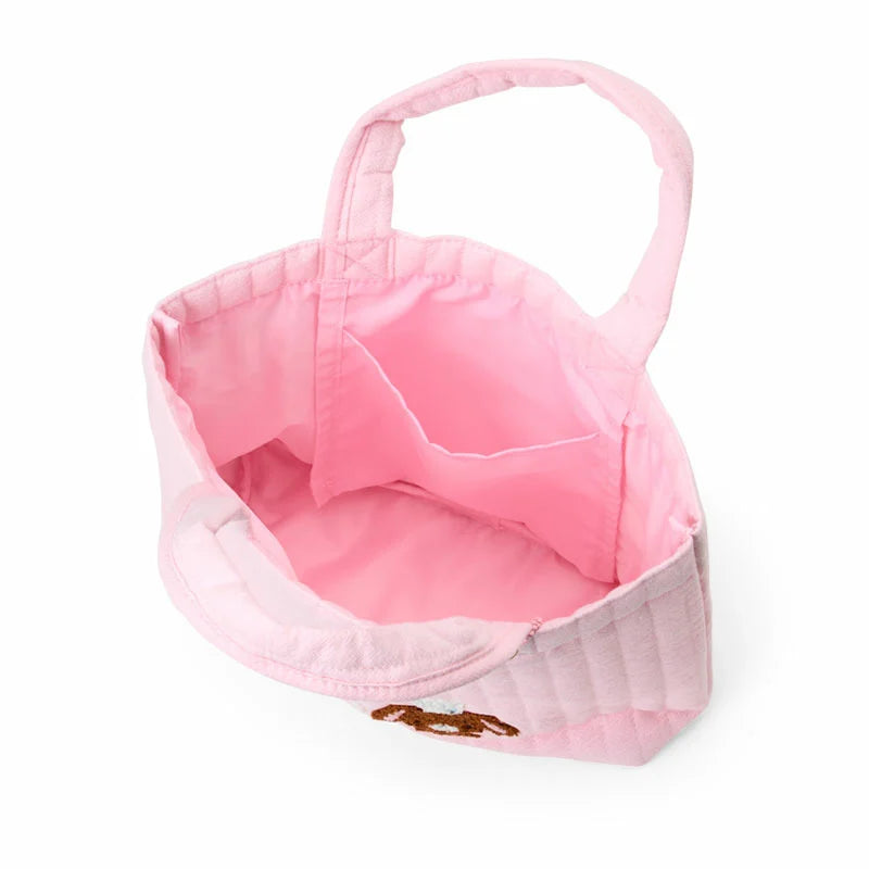 Sanrio Sugarbunnies Sagara Embroidery Pink Tote Bag (Love Sweets)