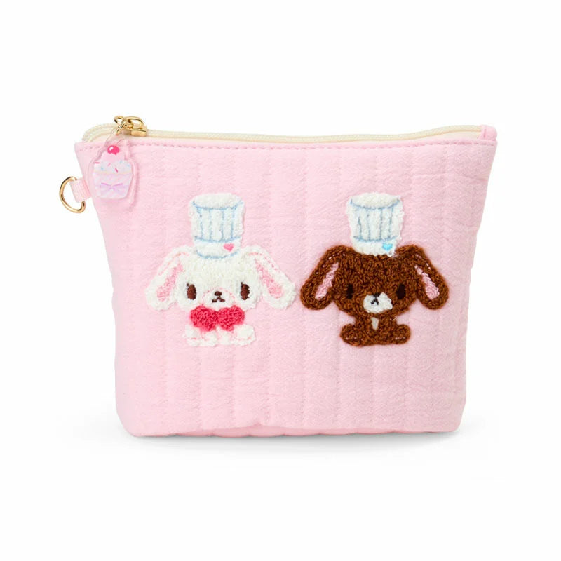 Sanrio Sugarbunnies Sagara Pink Embroidery Pouch (Love Sweets)