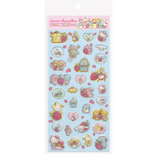 Sanrio Characters  Kirafuchi resin filling Sticker (Strawberry's house)