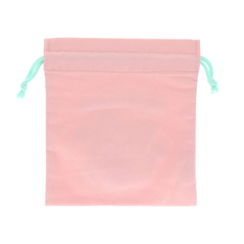Sanrio Hanamaruobake Sagara Embroidery Pink Drawstring (Pastel Sweets Pop)