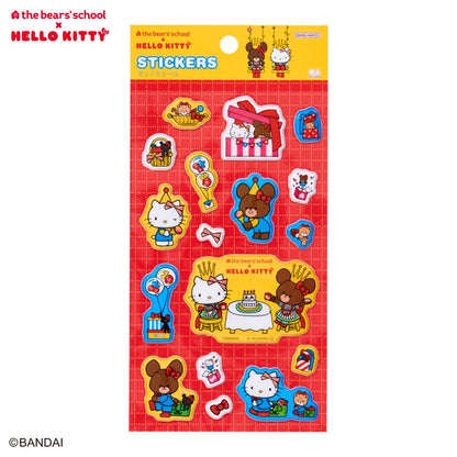 Sanrio Hello Kitty Red Plump Sticker (the bear’s school)