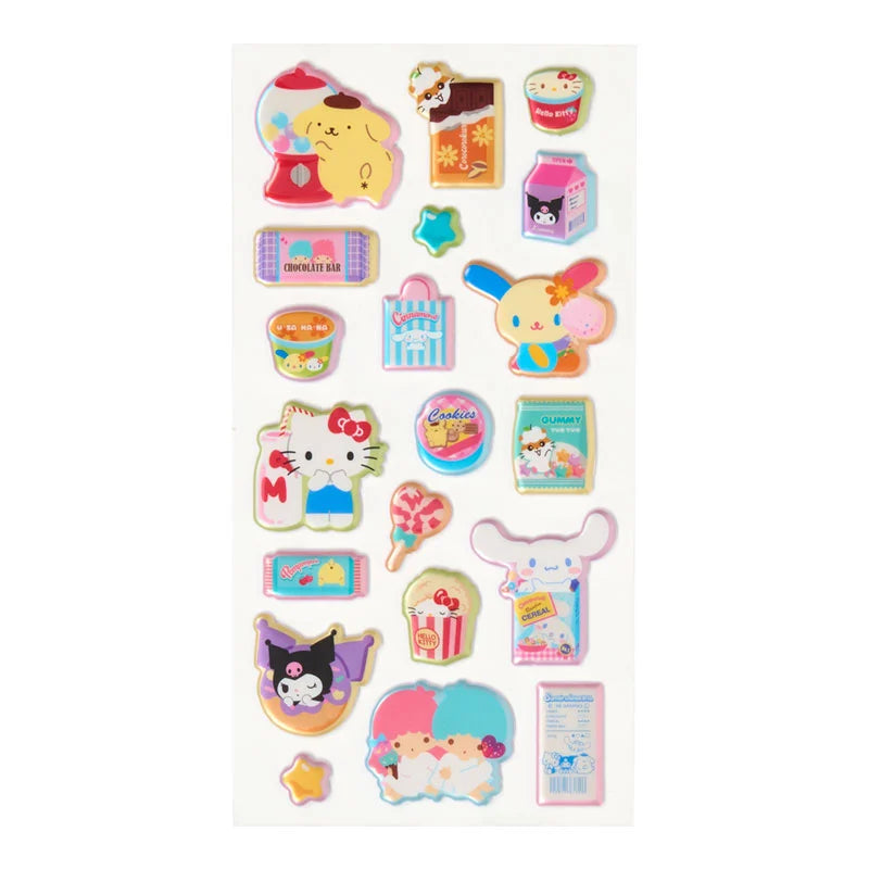 Sanrio Characters Pearl marshmallow Sticker (Light Blue)