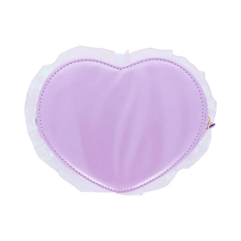 Sanrio Heart-shaped clear pouch (ballet core)