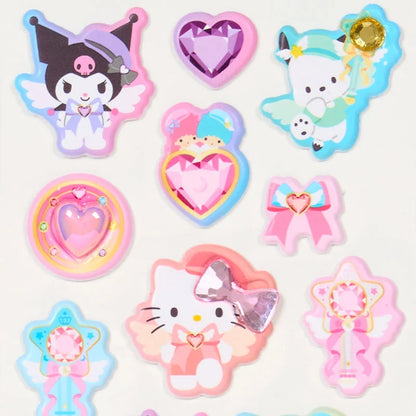 Sanrio Characters Jewel Marshmallow Stickers (Pink)