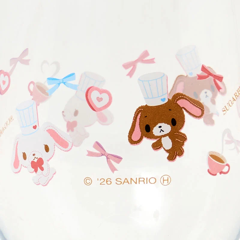 Sanrio Sugarbunnies Round glass (Love Sweets)