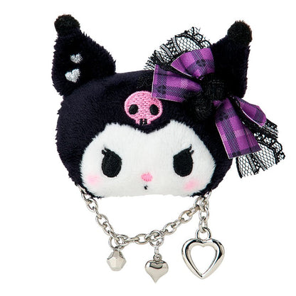 Sanrio Face-shaped Hair Clips (Sweet Rock 'n' Check)