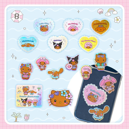 Sanrio Sticker Set (Kirameki Summer Pool)