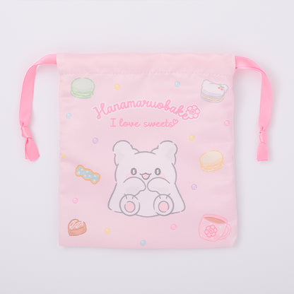 Sanrio Hanamaruobake (I love sweets) Mini Drawstring