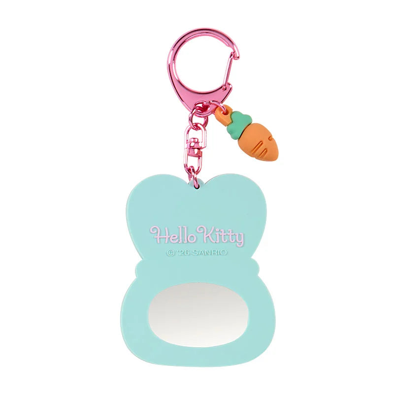 Sanrio Mirror rubber keychain Blind Box (Fluffy Ear Bunny Club)