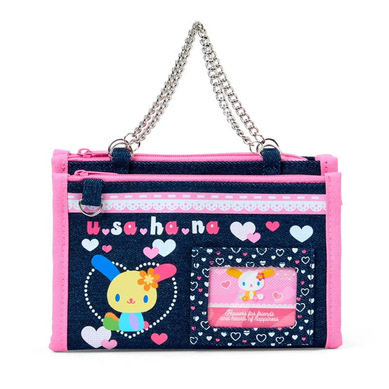 Sanrio Usahana Denim pouch (Munekyun Heisei Girls' Items)