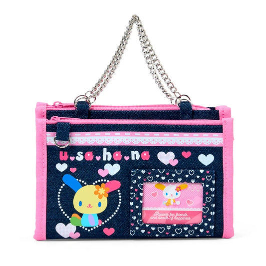 Sanrio Usahana Denim pouch (Munekyun Heisei Girls' Items)