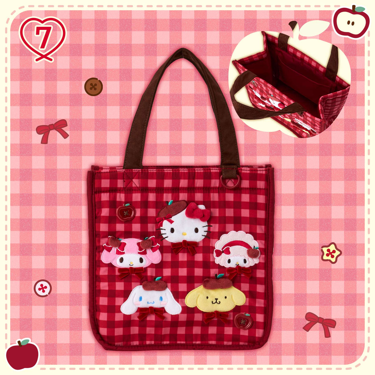Sanrio Carrying Bag (Autumn Apple)