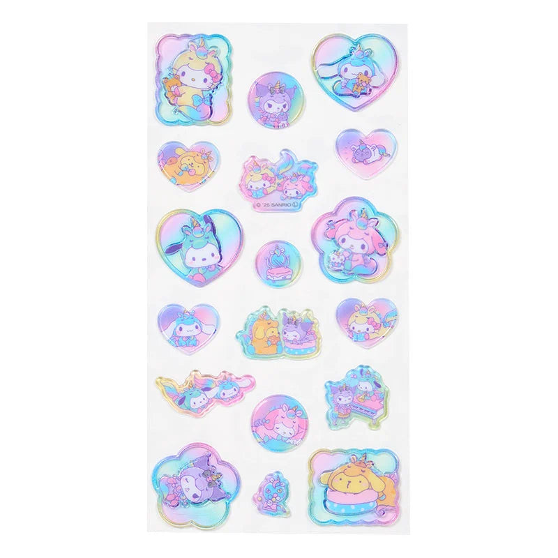 Sanrio Characters  Frosted glass-style Sticker (Unicorn)