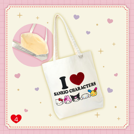 Sanrio Tote Bag (I ♡ SANRIO CHARACTERS)