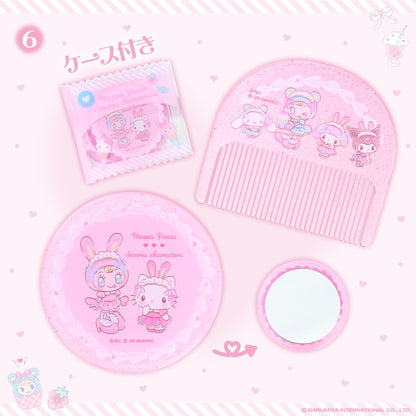 Mezzo piano x Sanrio Characters Mirror & Comb Set with Case