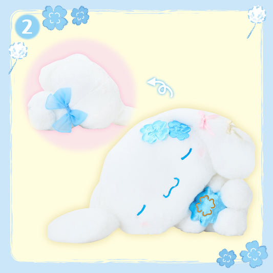 Sanrio Cinnamoroll Hugging Stuffed toy (Light Blue Clover)