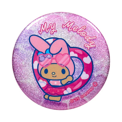 Sanrio Characters Glitter Can Badge Blind Box (Night Party)
