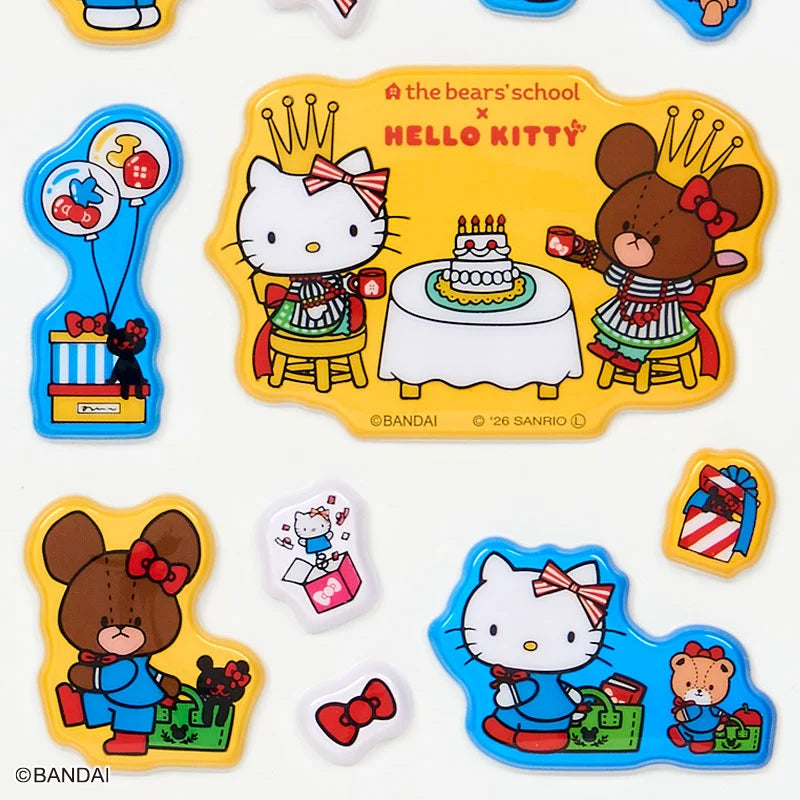 Sanrio Hello Kitty Red Plump Sticker (the bear’s school)