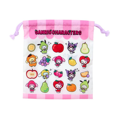 Sanrio Characters Set of 2 drawstrings (fruit design)