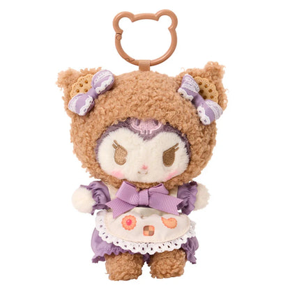 Sanrio Kuromi Mascot Holder (Cookie Mokomoko Bear)