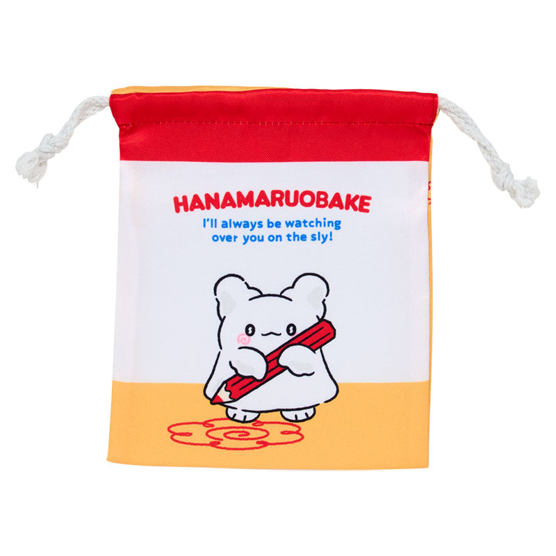 Sanrio Hanamaruobake Drawstring Bag (White)