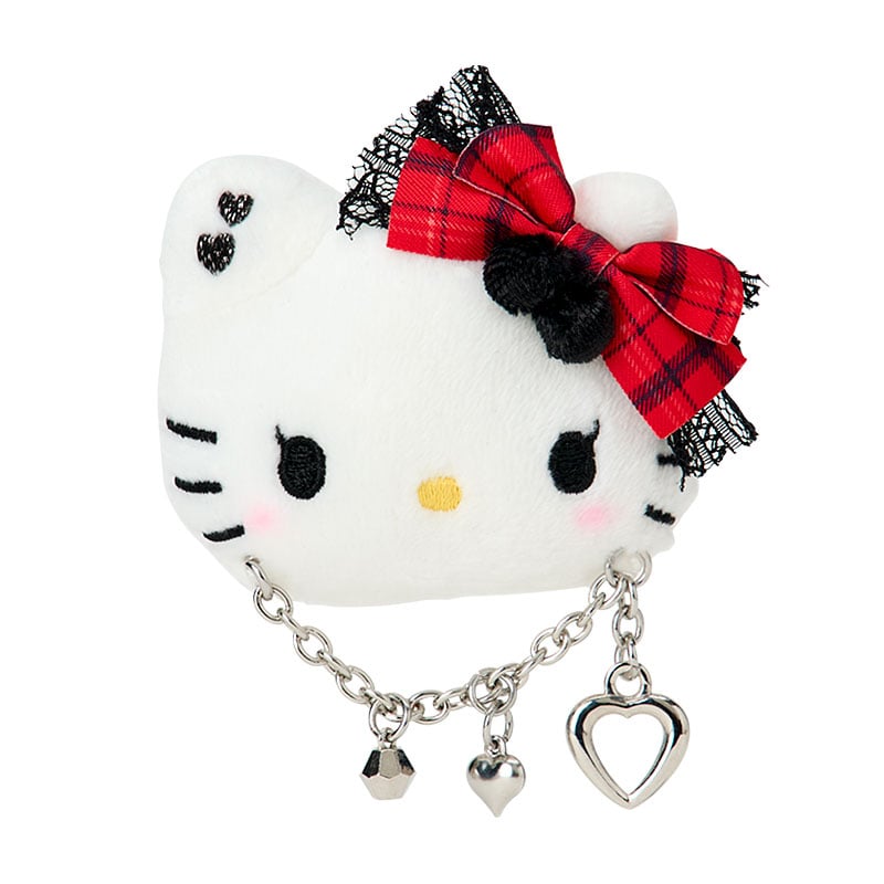 Sanrio Face-shaped Hair Clips (Sweet Rock 'n' Check)