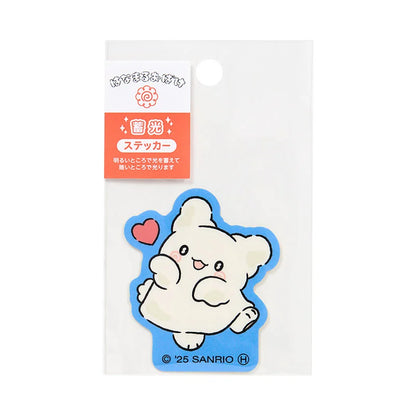 Sanrio Hanamaruobake Luminous sticker (Heart)