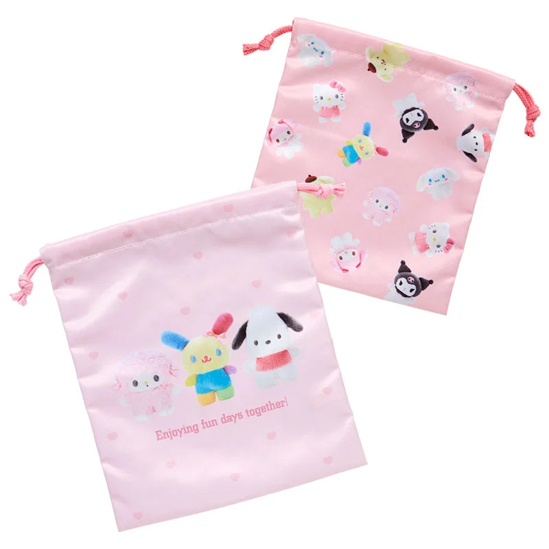 Sanrio Drawstring set (Pitatto Friends Photo Design)