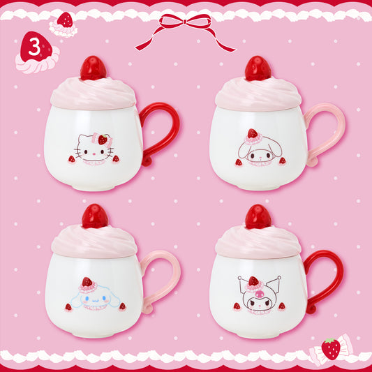 Sanrio Mug Cup (Strawberry whipped cake)
