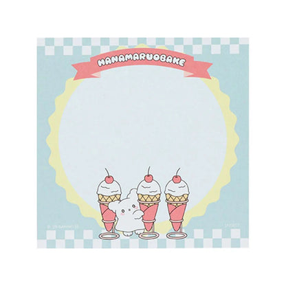 Sanrio Hanamaruobake Blue Square Memo (Pastel Sweets Pop)