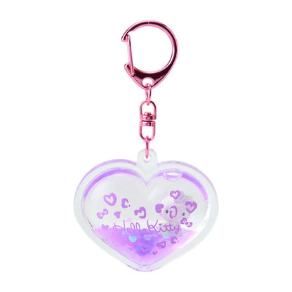 Sanrio Hello Kitty Gal Dome Keychain (Leopard) Purple