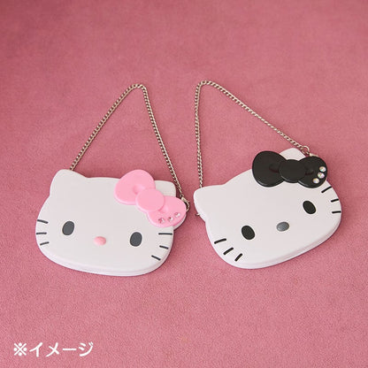 Sanrio Hello Kitty Pink Double-sided mirror with chain (I Love Hello Kitty)