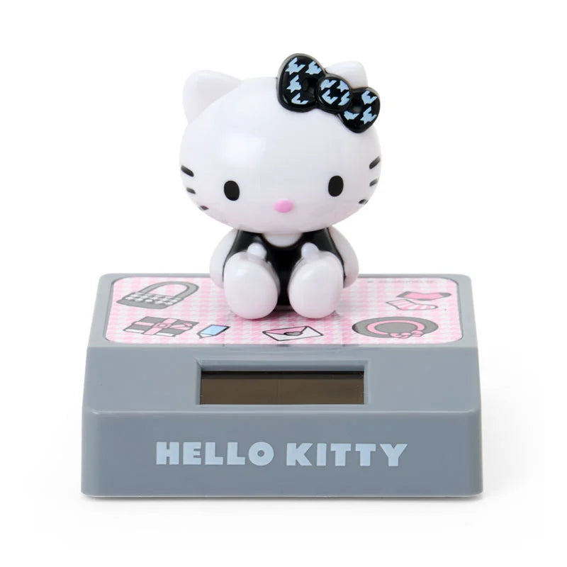 Sanrio Hello Kitty Swaying Solar Mascot (Houndstooth)