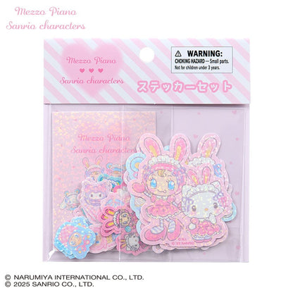 Mezzo piano x Sanrio Characters sticker set