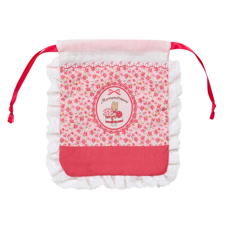 Sanrio Marroncream Frill drawstring (Red)