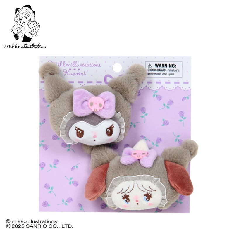 Sanrio Characters Mikko illustrations hair clip set