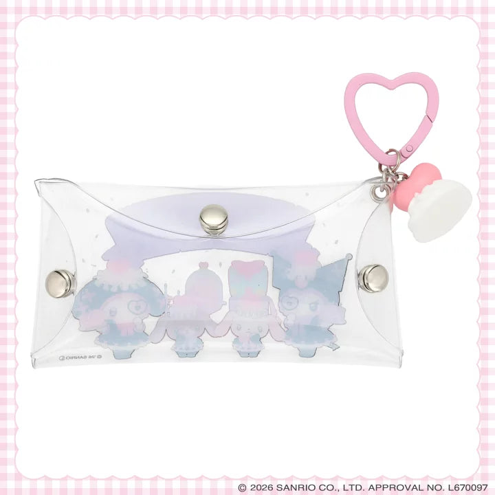 Sanrio multi-pouch with whipped cream charm (Dreamy Sweet Ghost House)