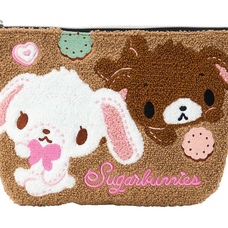 Sanrio Sugarbunnies Sagara Embroidery Pouch (Beige)