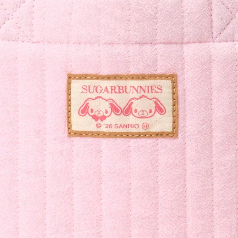 Sanrio Sugarbunnies Sagara Embroidery Pink Tote Bag (Love Sweets)