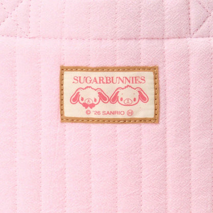 Sanrio Sugarbunnies Sagara Embroidery Pink Tote Bag (Love Sweets)